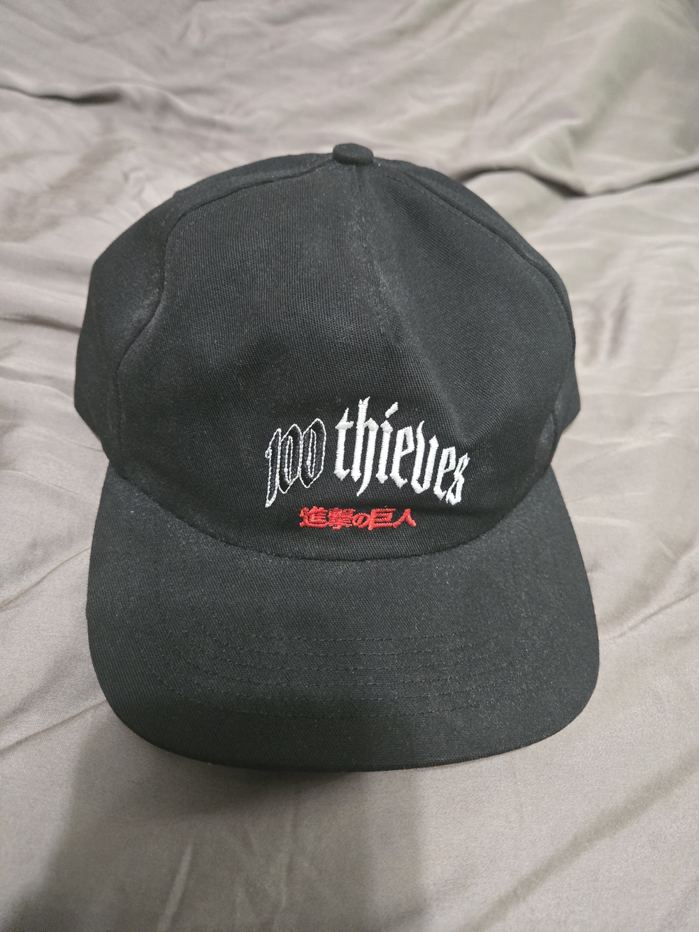 100 Thieves SNK/AOT Collab  Embroidered Cap